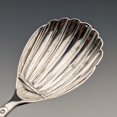 1910年 英国アンティーク 純銀製 ティーキャディースプーン WAKELY & WHEELER